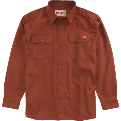 Stormy Kromer The Twill Shirt - Men's Long Sleeve Button Down Shirt with Cotton Twill