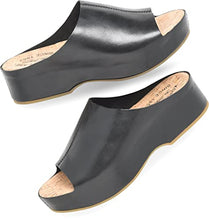 Load image into Gallery viewer, KORK-EASE Yazmin Women&#39;s Slide Sandal - Modern Flatform Heel Slide in Hand-Finished Leather
