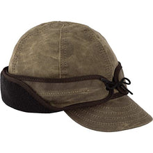 Load image into Gallery viewer, Stormy Kromer Waxed Rancher Cap - Winter Waxed Cotton Hat with Fleece Earflaps
