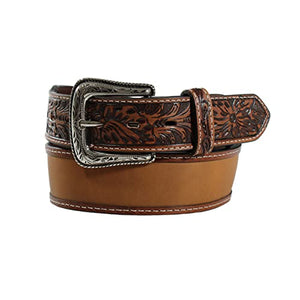 Ariat Men's Embossed Tab Medium Belt