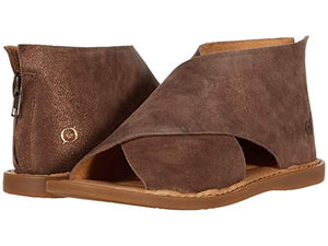 BORN Women's Comfortable IWA Leather Sandal Brown