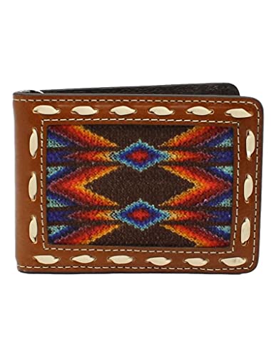 Nocona Belt Co. Mens Aztec Bifold Money Clip Wallet N/A N/A