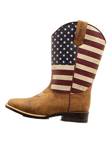 Twister Western Boots Boys Jacob USA Flag 13 Child Multi 446000108 Tan