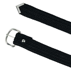 Double S Men's 46" Braided Belt Black One Size