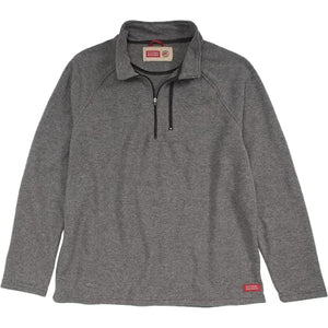 Stormy Kromer The Forge Quarter Zip - Men's Pullover Sweater with Wool Blend Heather Gray