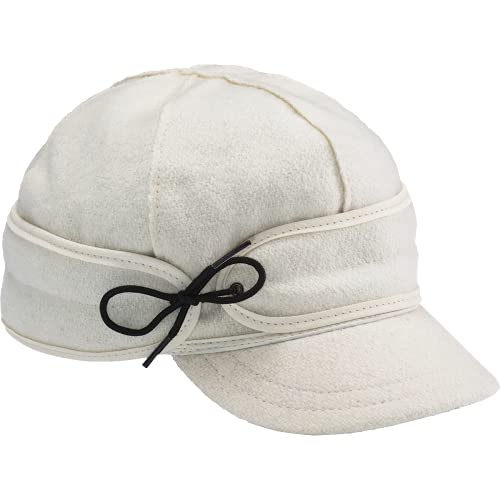 Stormy Kromer The Sidekick Cap - Warm Outdoor Hat with Pull-Down Earband & Cotton Lining Winter White