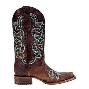 CORRAL Women's Embroidery Western Boot Square Toe - L5464