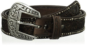 ARIAT Women's Floral Nail Head Edge Belt