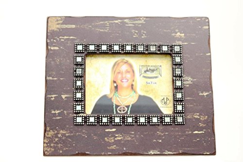 Western Moments Distressed 5x7 Frame - Black