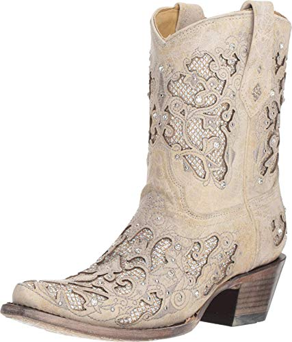 Corral Boots A3550 White Glitter 5.5 B (M)