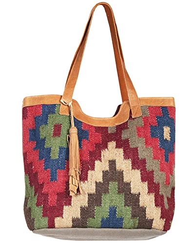 Scully Unisex Women's Southwestern Wool Tote Bag - B312