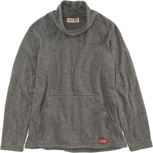 Stormy Kromer The Fireside Pullover - Wool Blend Casual Sweater with Turtleneck Collar Charcoal Heather
