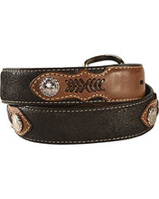 Load image into Gallery viewer, M&amp;F Western Boys&#39; Nocona Fabric Insert Belt (Little Big Kids), Black, 22
