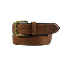 Load image into Gallery viewer, Nocona Men&#39;s HDX Leather Tabs Stitch Belt
