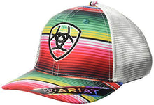 Load image into Gallery viewer, Ariat Women&#39;s Serape Center Shield Mesh Snap Cap, Multi, One Size
