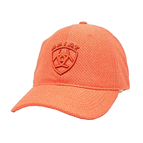 ARIAT Ladies Adjustable Hook and Loop Embroidered Logo Orange Hat