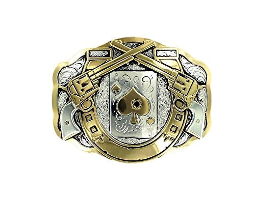 Crumine Peace Maker Buckle - Silver/gold Plated - 3 X 4