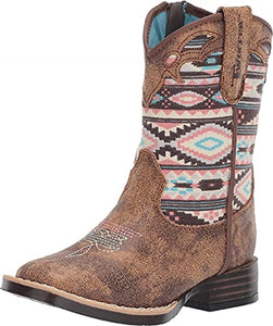 M&F Western Kids Girl's Magan (Toddler/Little Kid) Brown 12 Little Kid M