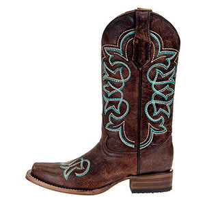 CORRAL Women's Embroidery Western Boot Square Toe - L5464