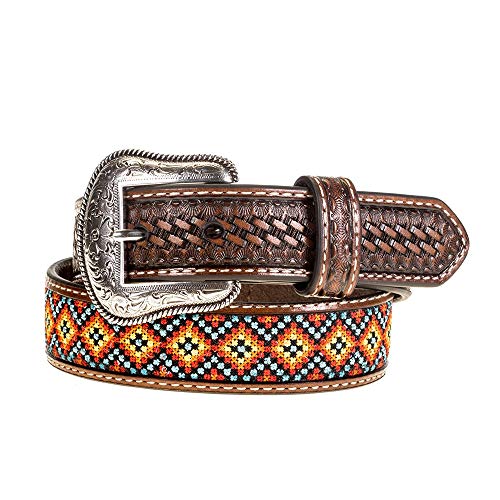 Nocona Belt Co. Boys N4436008 Kids Aztec Pattern Belt 20