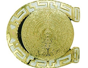 Crumrine Western Belt Buckle Horseshoe Calendar Silver Gold C10880