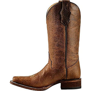 Corral Boots Women's Cross Embroidery Square Toe Boots
