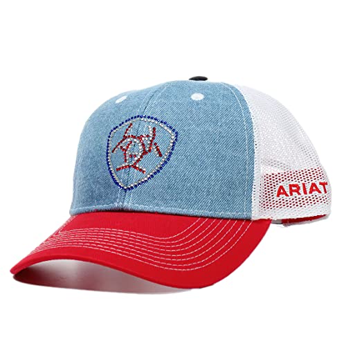 ARIAT Ladies Crystal Logo Cap, Blue