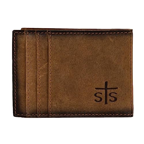 STS Ranchwear Foreman Leather Money Clip Card Wallet