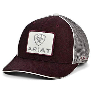 ARIAT Mens Patch Cap OSFM Burgundy