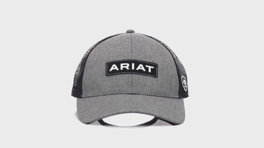 ARIAT Men's Grey Snapback Logo Cap | 701340711471