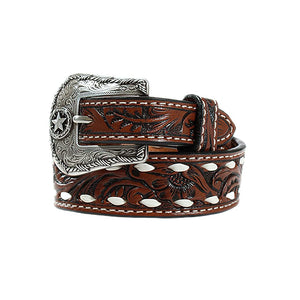 3D Boys Floral Buck Lacing Belt