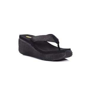 Volatile Women's Bahama Wedge Sandal,Black,6 B US | 616809818045