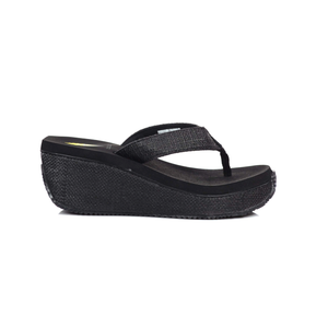 Volatile Women's Bahama Wedge Sandal,Black,6 B US | 616809818045