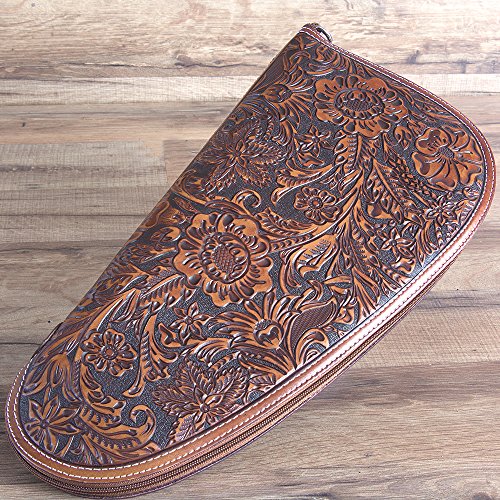 Nocona Leather Gun Case Zip Close Floral Embossed