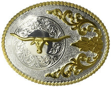 Load image into Gallery viewer, Nocona Men&#39;s Multi Side Steer Oval Buckle
