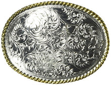 Load image into Gallery viewer, Nocona Men&#39;s Shinny Oval Gold Rope Edge Buckle
