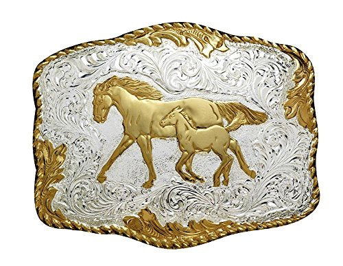 HorseSaddleShop Mare & Colt Belt Buckle by Crumrine mare-colt