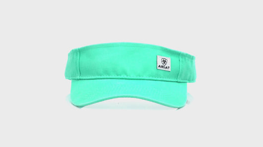 ARIAT Ladies Classic Logo Patch Turquoise Visor | 701340669321