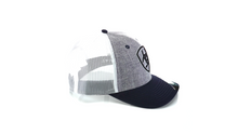 Load image into Gallery viewer, ARIAT Mens Snapback Grey Embroidery Navy | 701340669369
