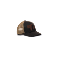 Load image into Gallery viewer, ARIAT Men&#39;s Embroidered Flag Snapback Cap, Brown | 701340669406
