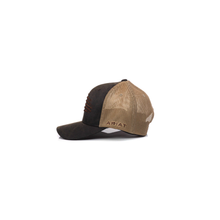 Load image into Gallery viewer, ARIAT Men&#39;s Embroidered Flag Snapback Cap, Brown | 701340669406
