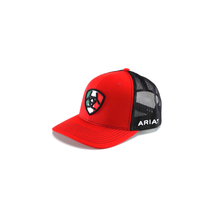 Load image into Gallery viewer, ARIAT R112 Mexican Flag Shield Snapback Red One Size | 701340669444
