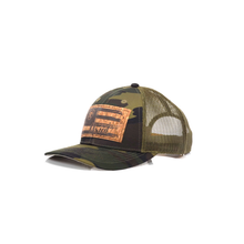 Load image into Gallery viewer, ARIAT Women’s Hat Baseball Cap Logo Mesh Flag Cork Patch Logo Camo
