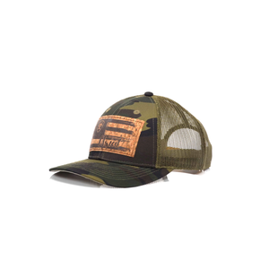 ARIAT Women’s Hat Baseball Cap Logo Mesh Flag Cork Patch Logo Camo