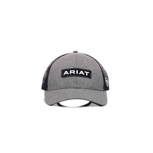 Load image into Gallery viewer, ARIAT Men&#39;s Grey Snapback Logo Cap | 701340711471
