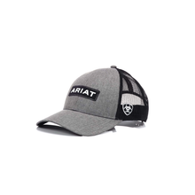 Load image into Gallery viewer, ARIAT Men&#39;s Grey Snapback Logo Cap | 701340711471
