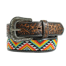 Load image into Gallery viewer, Nocona Ladies Zig Zag Beaded Belt
