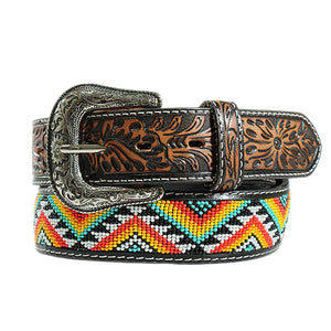 Nocona Ladies Zig Zag Beaded Belt