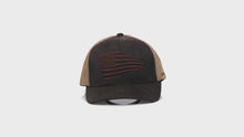 Load and play video in Gallery viewer, ARIAT Men&#39;s Embroidered Flag Snapback Cap, Brown | 701340669406
