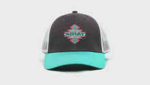 Load and play video in Gallery viewer, ARIAT Kid&#39;s Aztec Logo Snapback Cap Gray Size One Size | 701340602939
